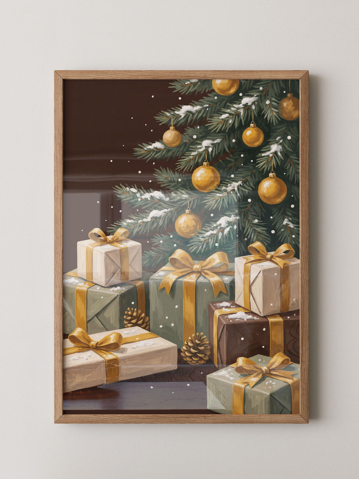 Weihnachtsbaum Gold Geschenke