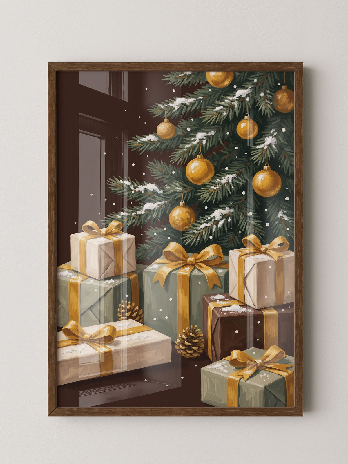 Weihnachtsbaum Gold Geschenke