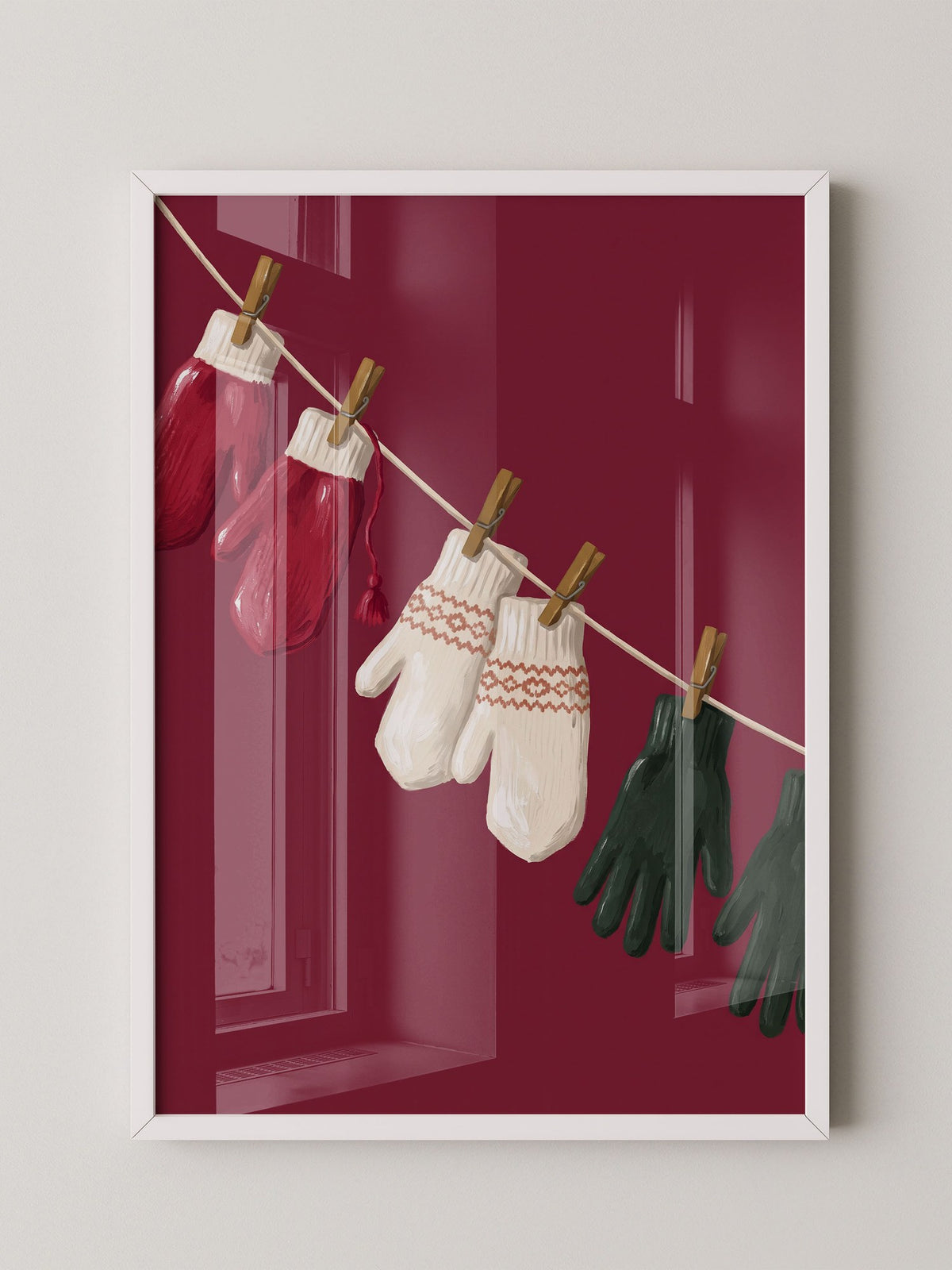 Bunte Winterhandschuhe