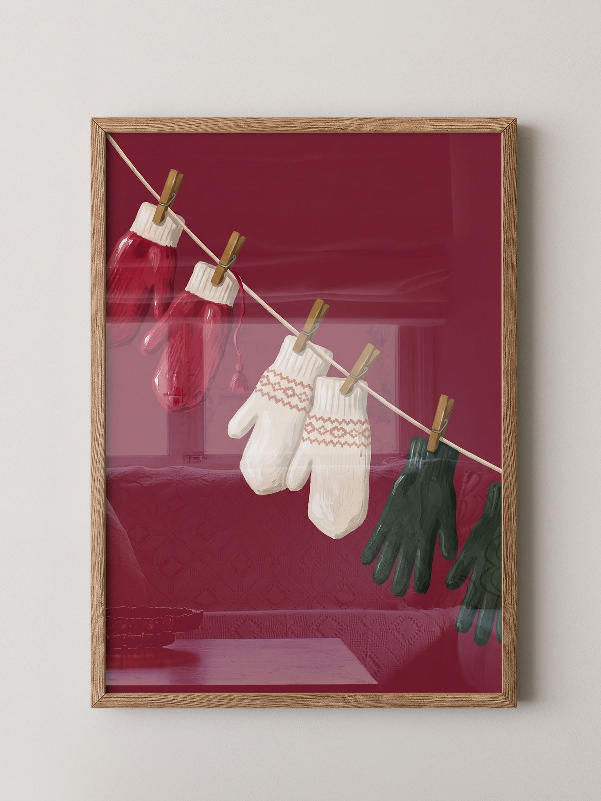 Bunte Winterhandschuhe