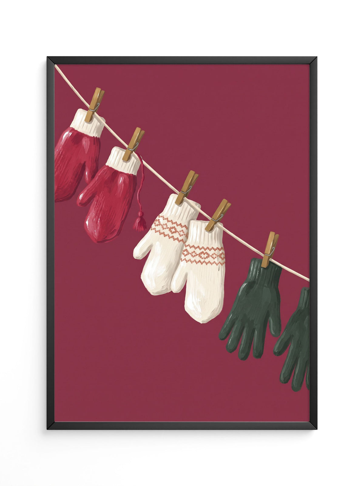 Bunte Winterhandschuhe