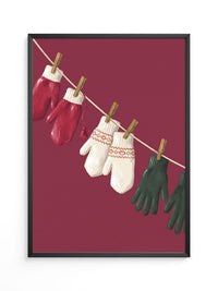 Bunte Winterhandschuhe