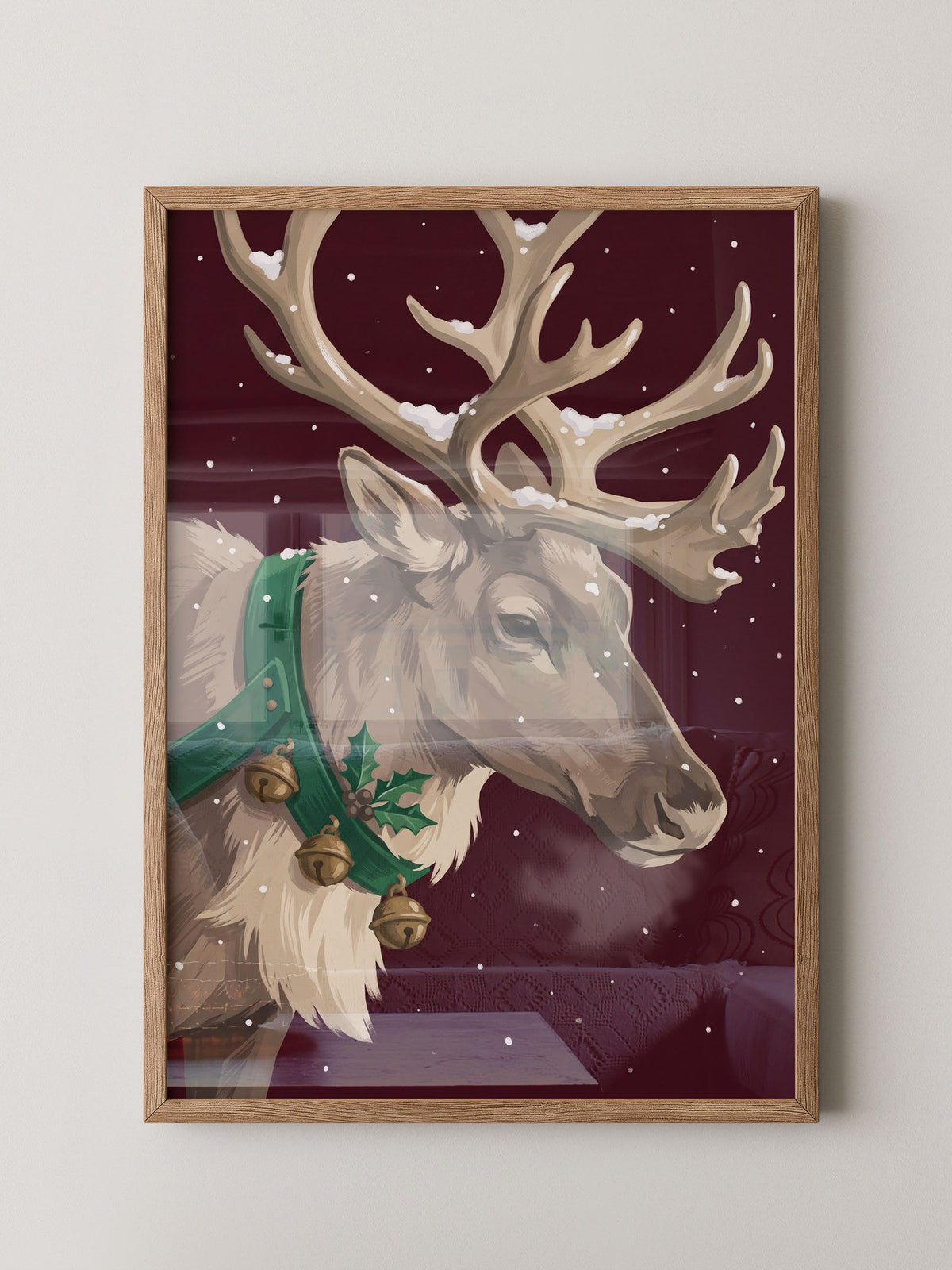 Rentier Winter Illustration