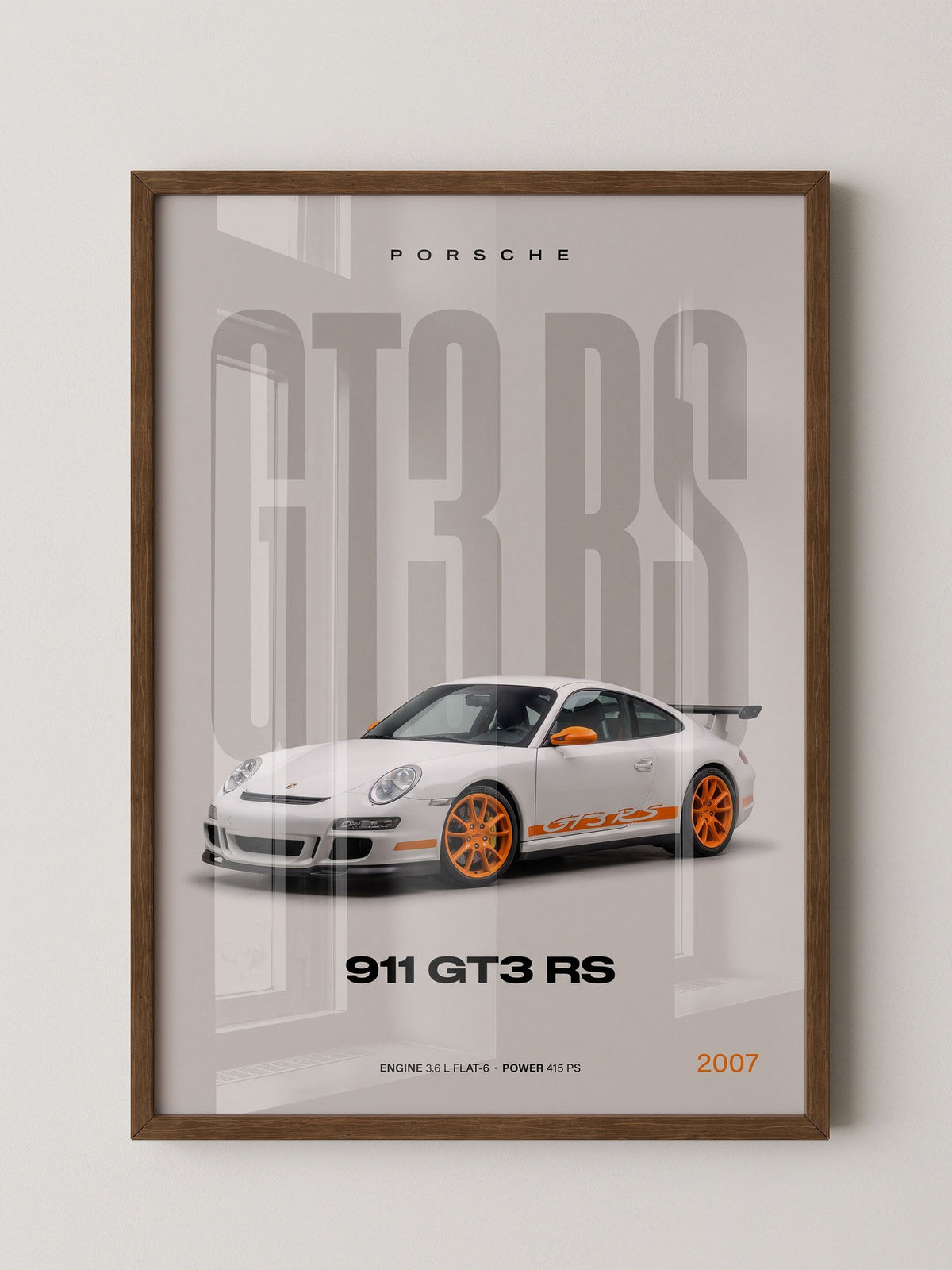 GT3 RS Sportwagen Illustration
