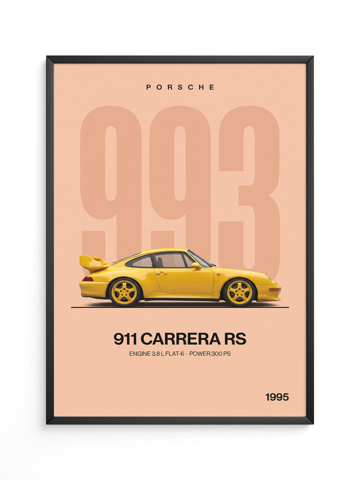 Sportwagen Retro Gelb