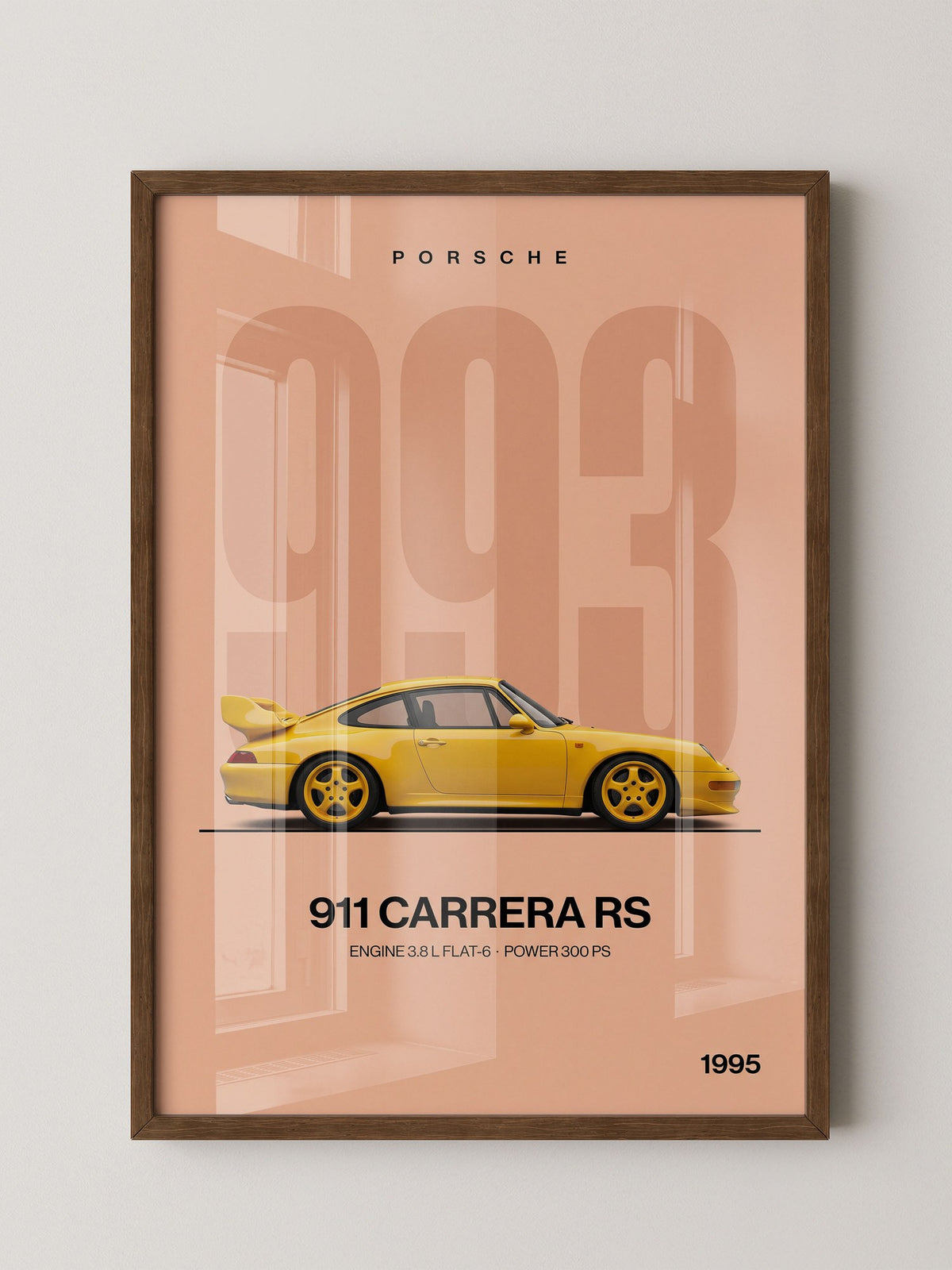 Sportwagen Retro Gelb