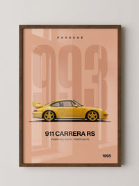 Sportwagen Retro Gelb