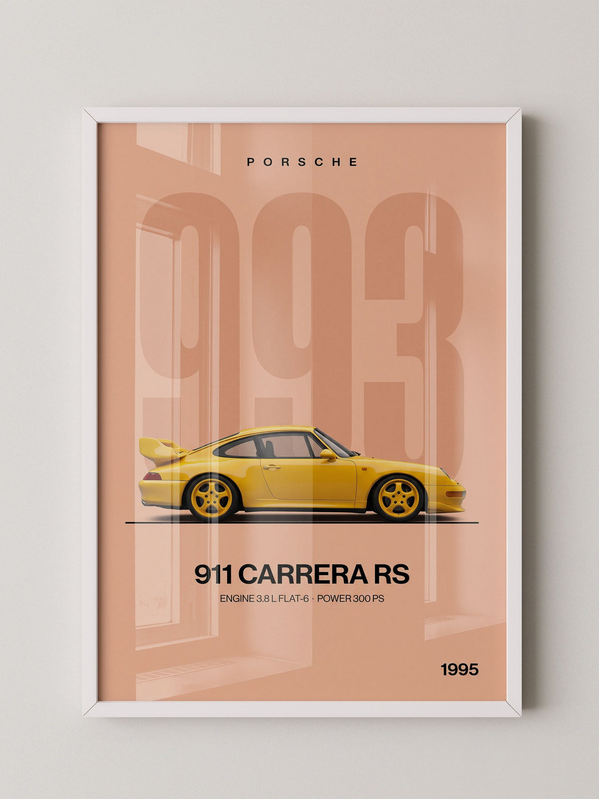 Sportwagen Retro Gelb