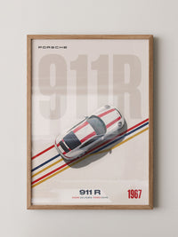 Retro Sportwagen Draufsicht