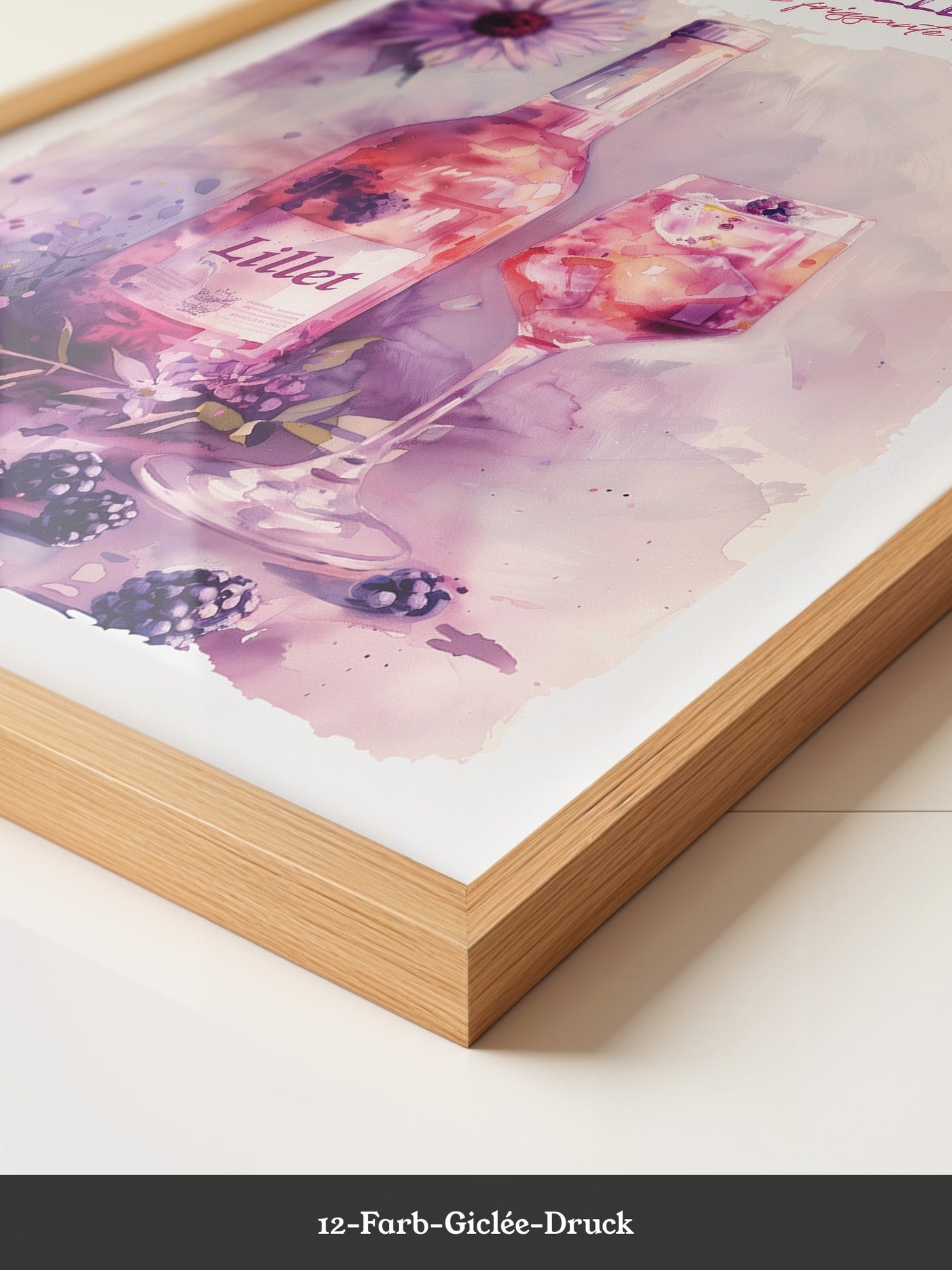 Blüten und Beeren Aquarell