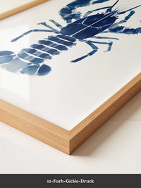 Hummer Blau Aquarell