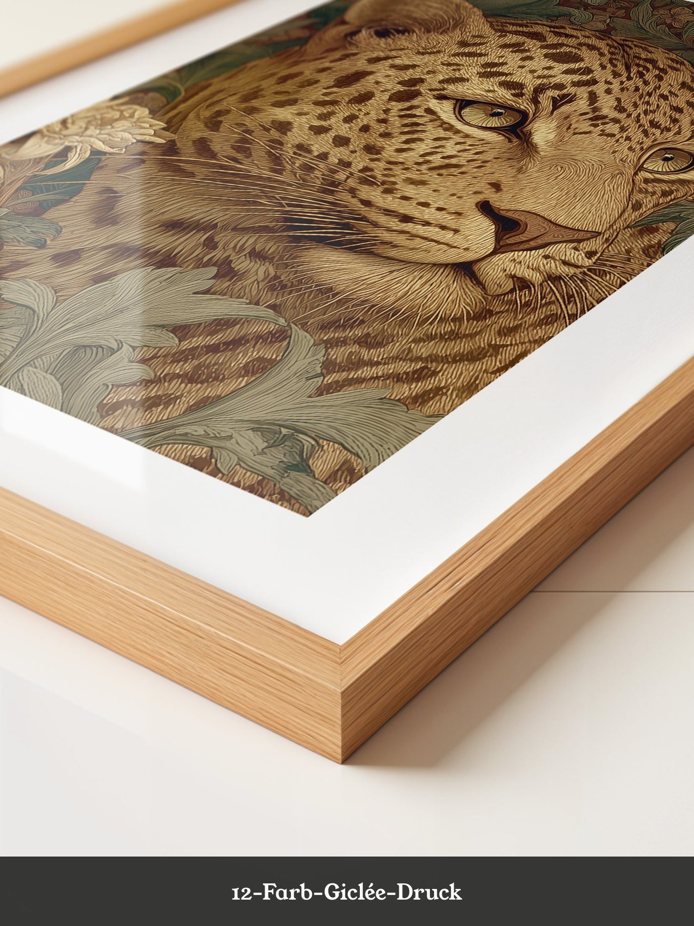 Leopardenkopf Dschungelgrafik