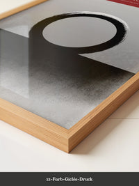 Enso Kreis schwarz weiß minimalistisch