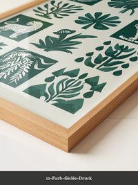 Tropische Flora Tiere Grafik
