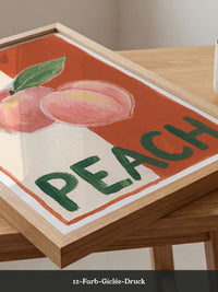 Peach Illustration Retro