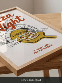 Pizza Nacht Ofen Retro