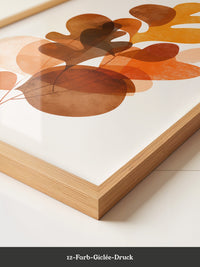 Herbstblätter Abstrakt Orange