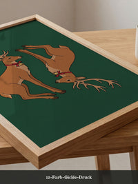 Weihnachtliche Rentiere Illustration