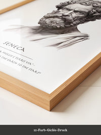 Seneca Büste klassisch schwarzweiß