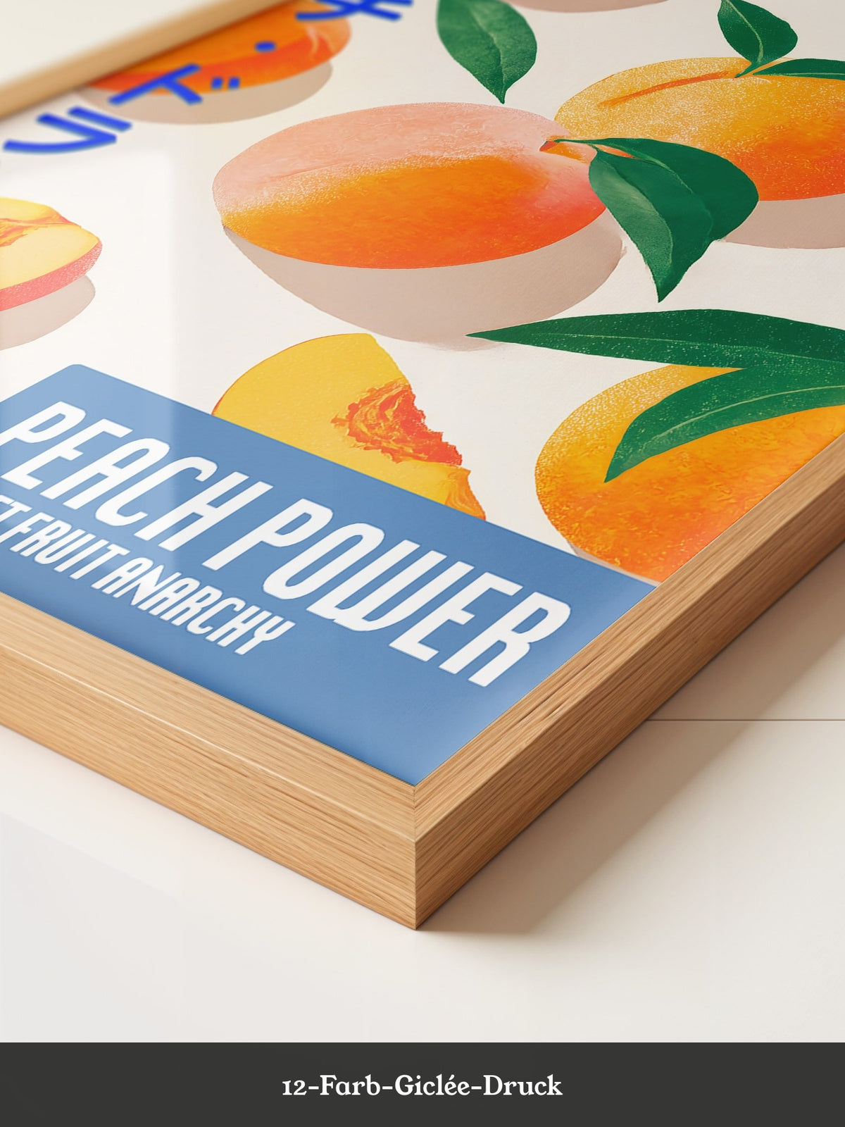 Pfirsiche Grafik Retro-Stil