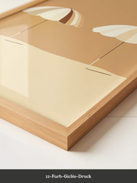 Zwei Sonnenschirme minimalistisch