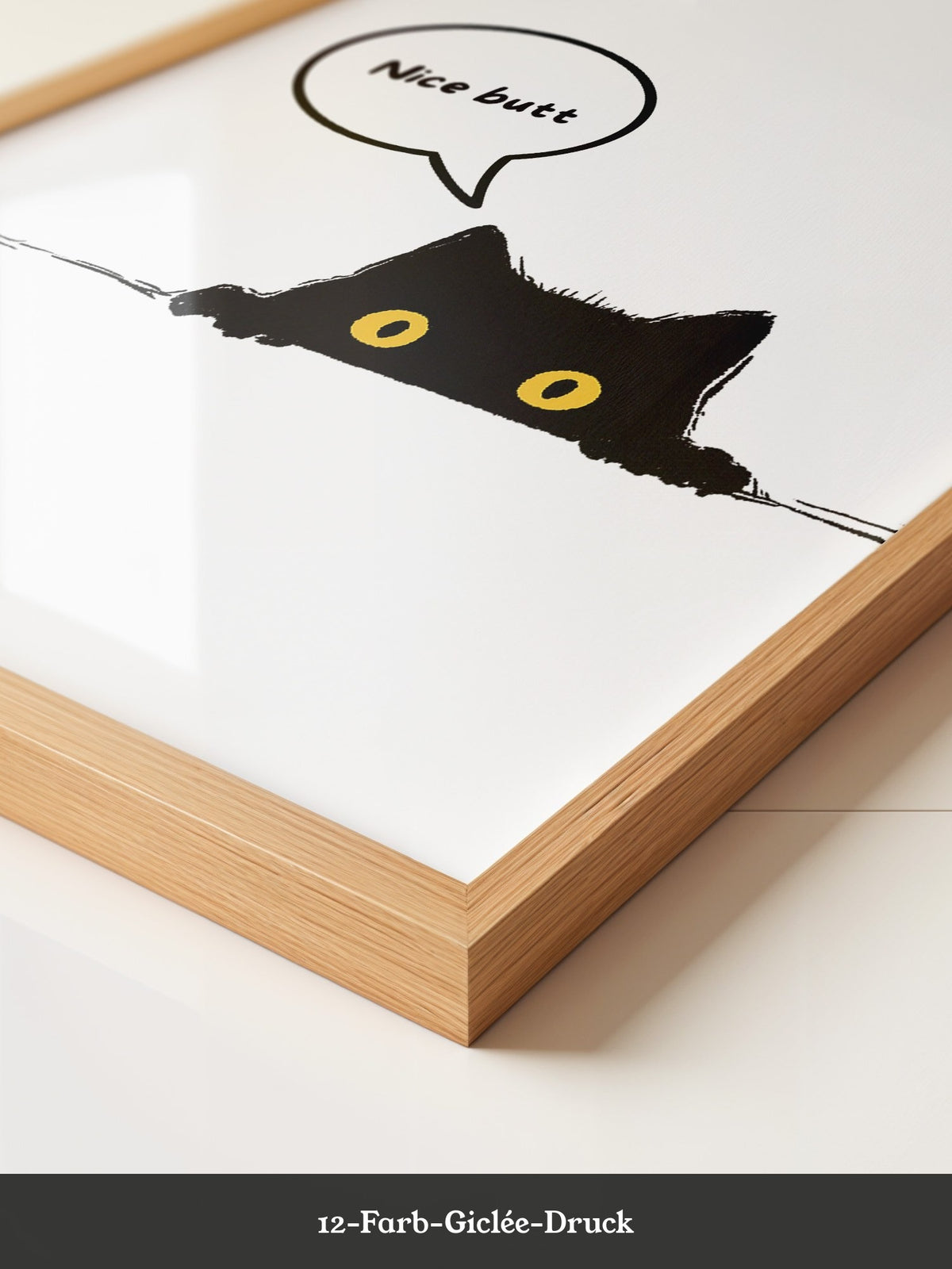 Schwarze Katze Humor Sprechblase