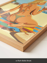 Beach Vibes Sommer Illustration