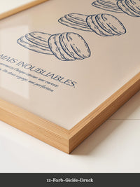 Macarons Illustrativ Retro-Stil