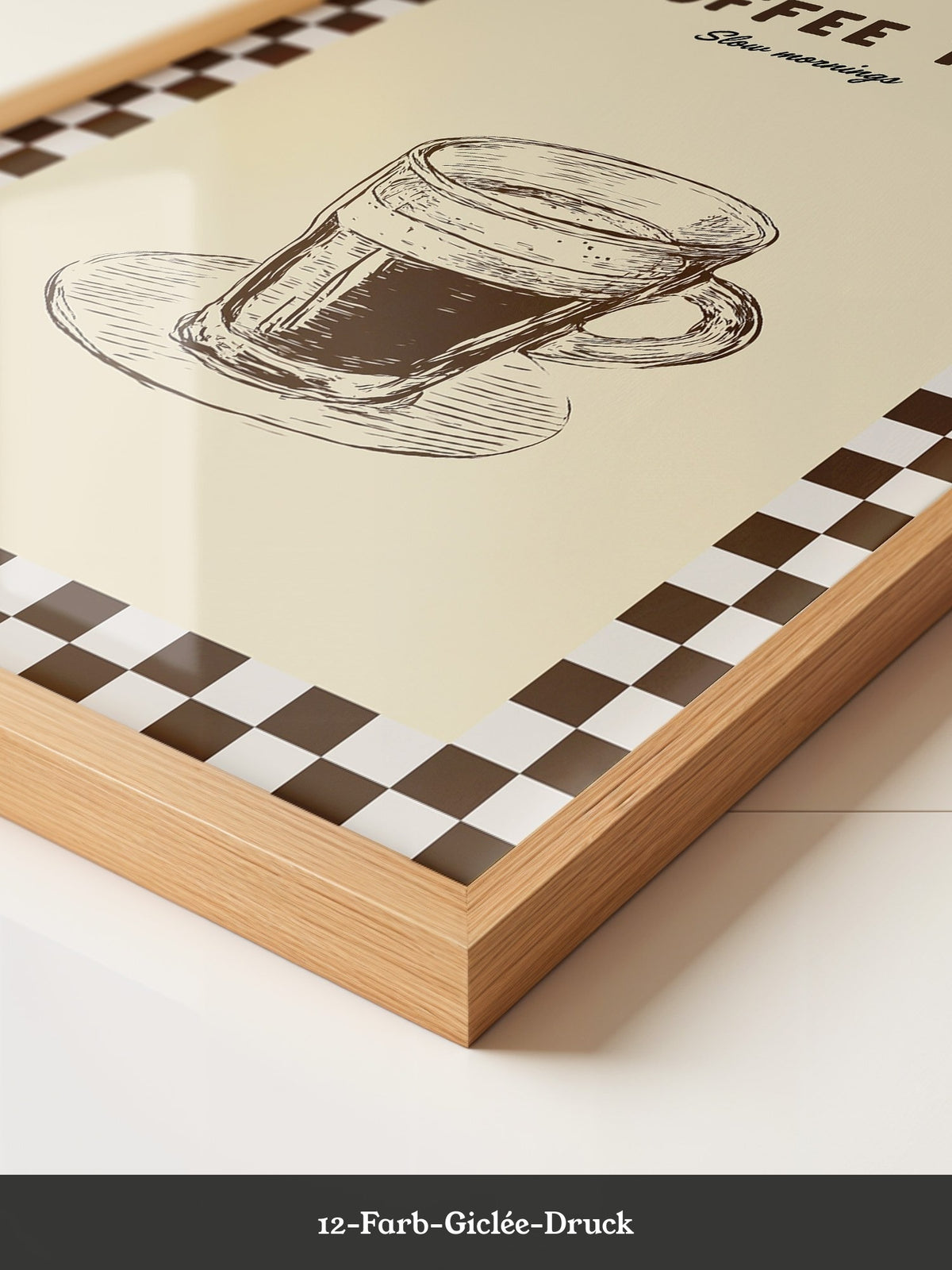 Kaffeetasse Zeichnung Retro-Stil