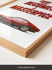 Roter Oldtimer Seitenansicht Retro