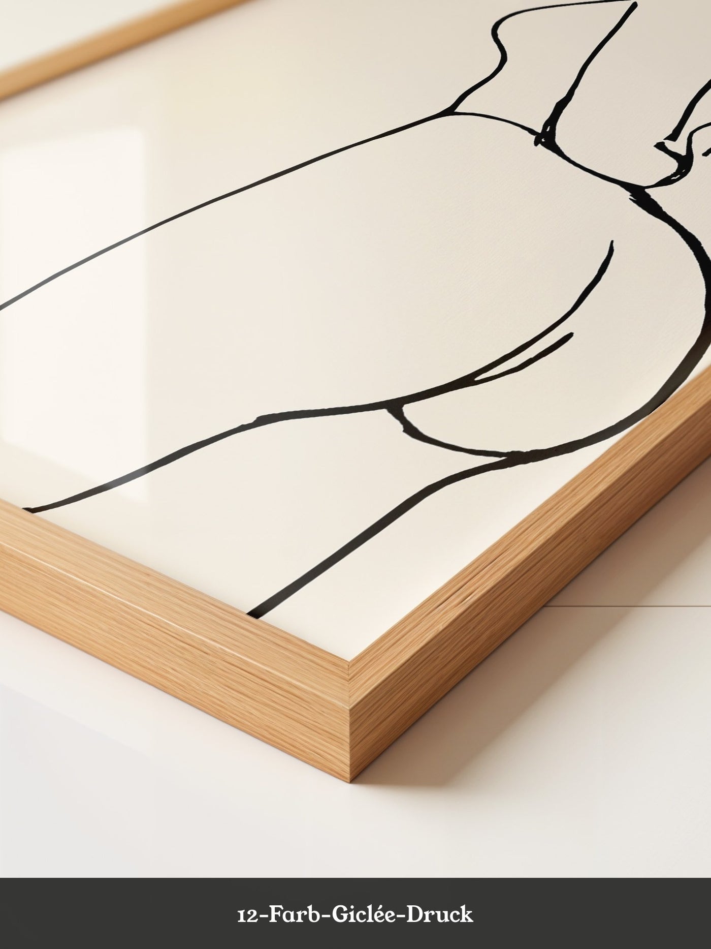 Minimalistische Aktstudie Linienstil