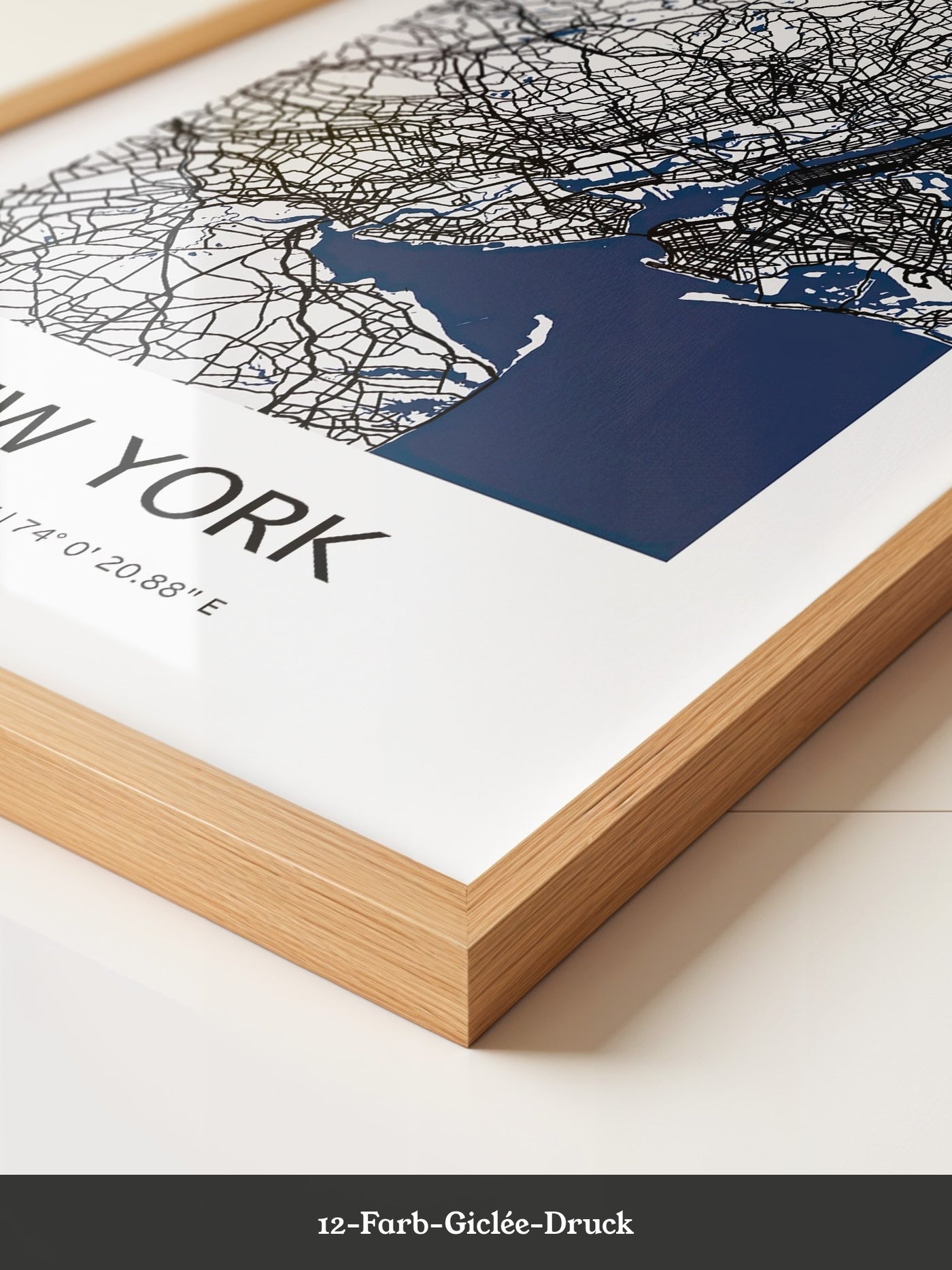 New York Straßenkarte Minimalistisch