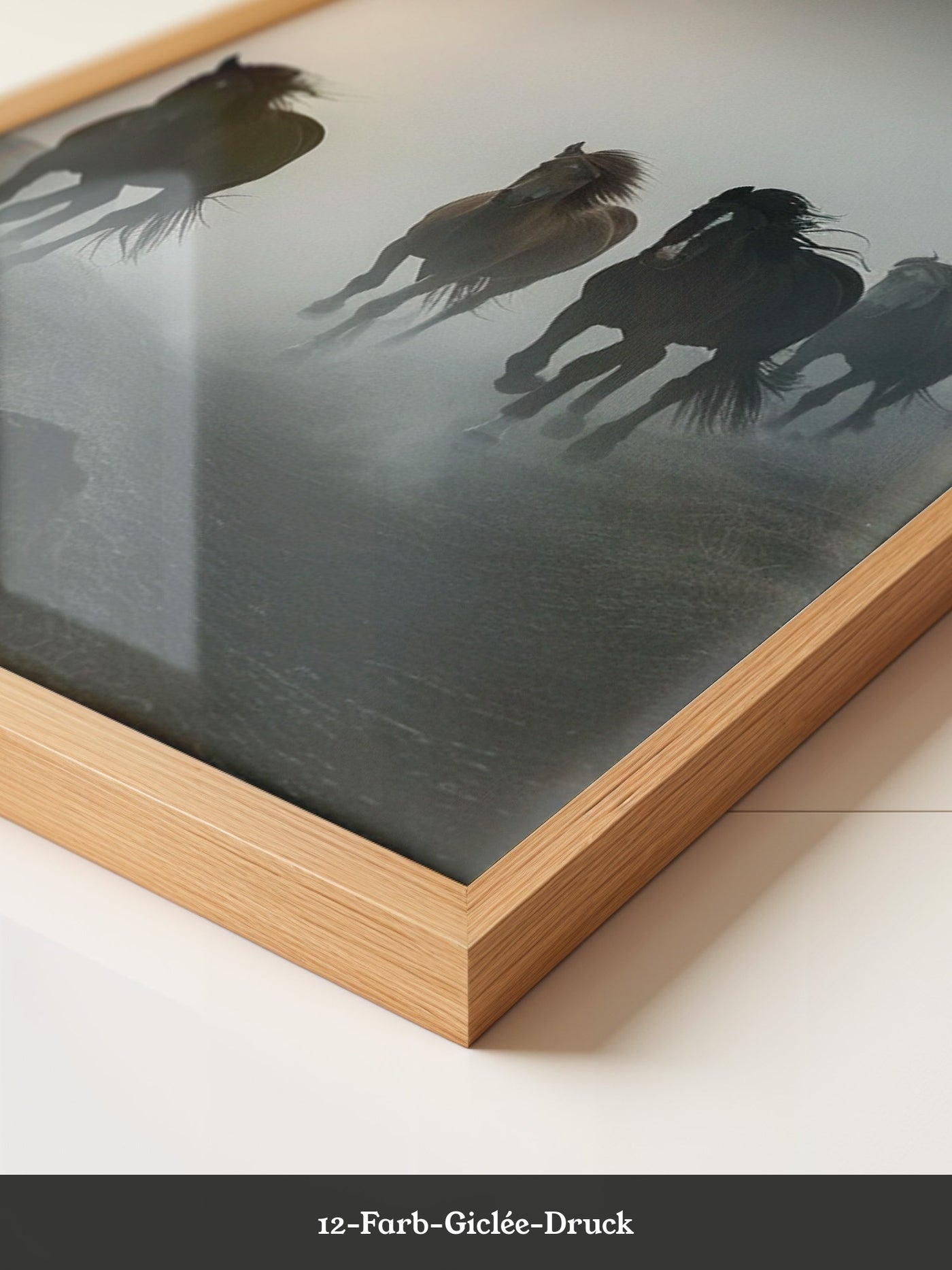 Pferde Galopp Nebelstimmung