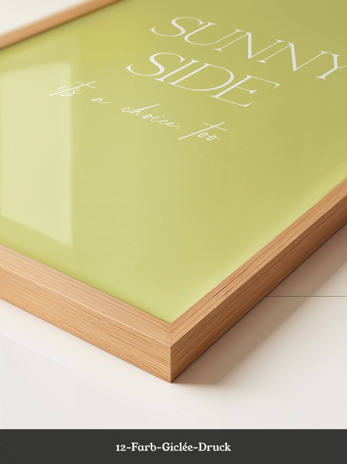 Sunny Lettering Gelbgrün