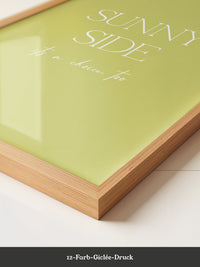 Sunny Lettering Gelbgrün