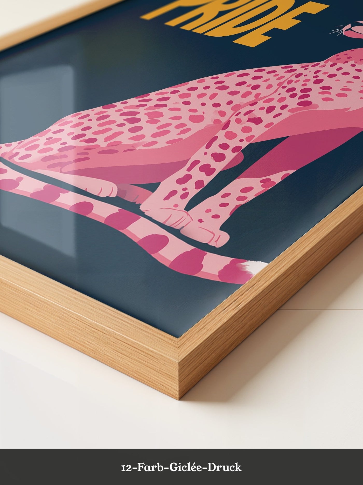 Leopard Rosa Illustration