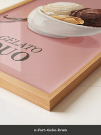 Gelato Duo auf Rosa