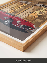 Roter Sportwagen Retro Luxus