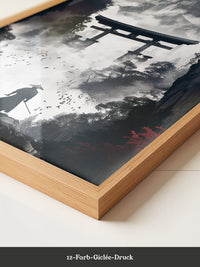 Samurai Torii Nebelrot