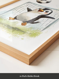 Pinguin Fußball Freude