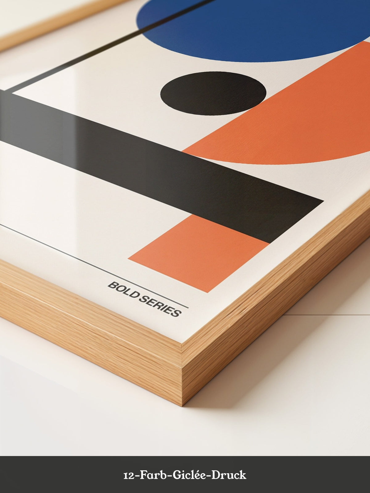 Geometrische Formen Blau Orange