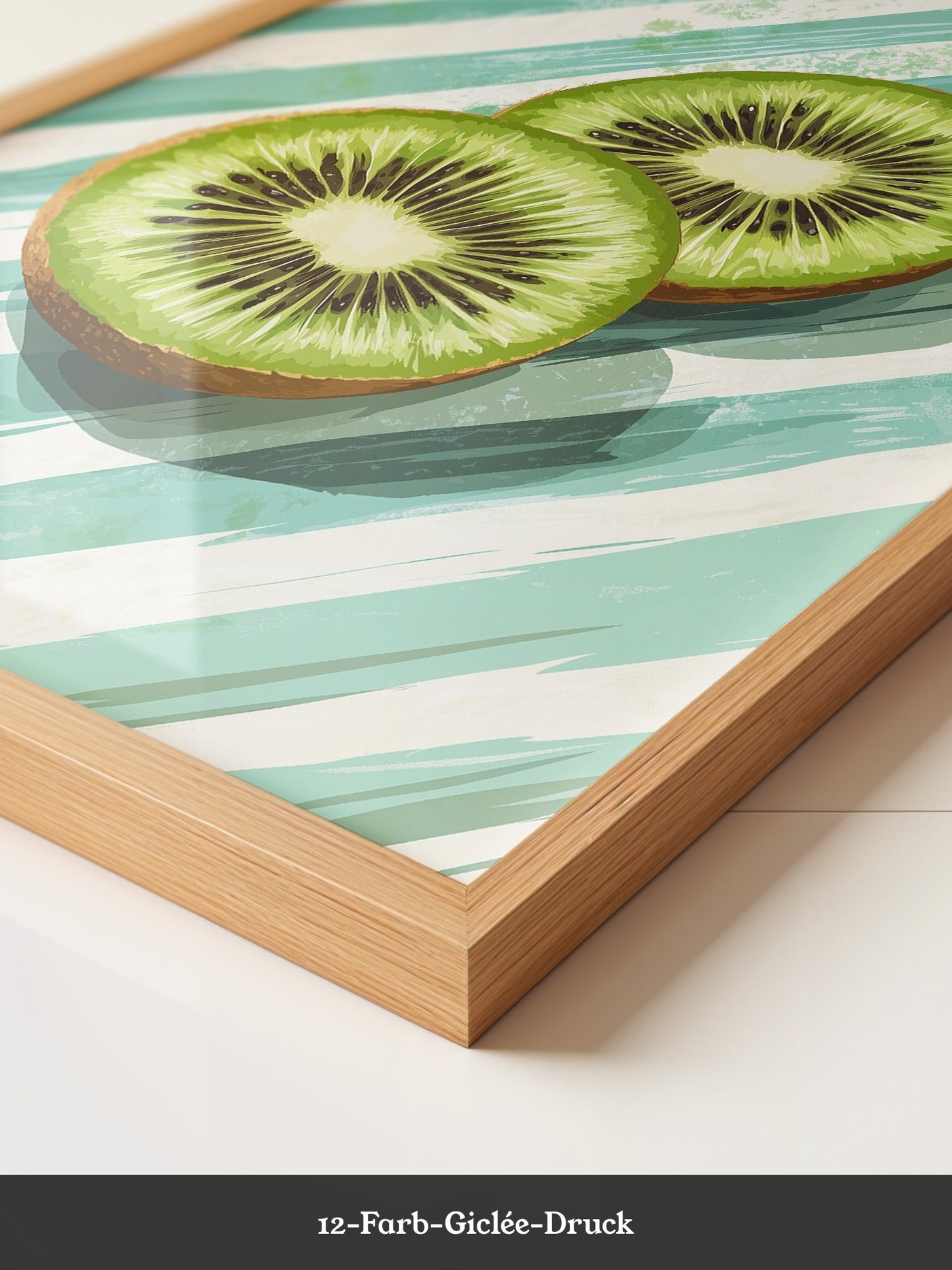 Kiwi Scheiben Streifenmuster