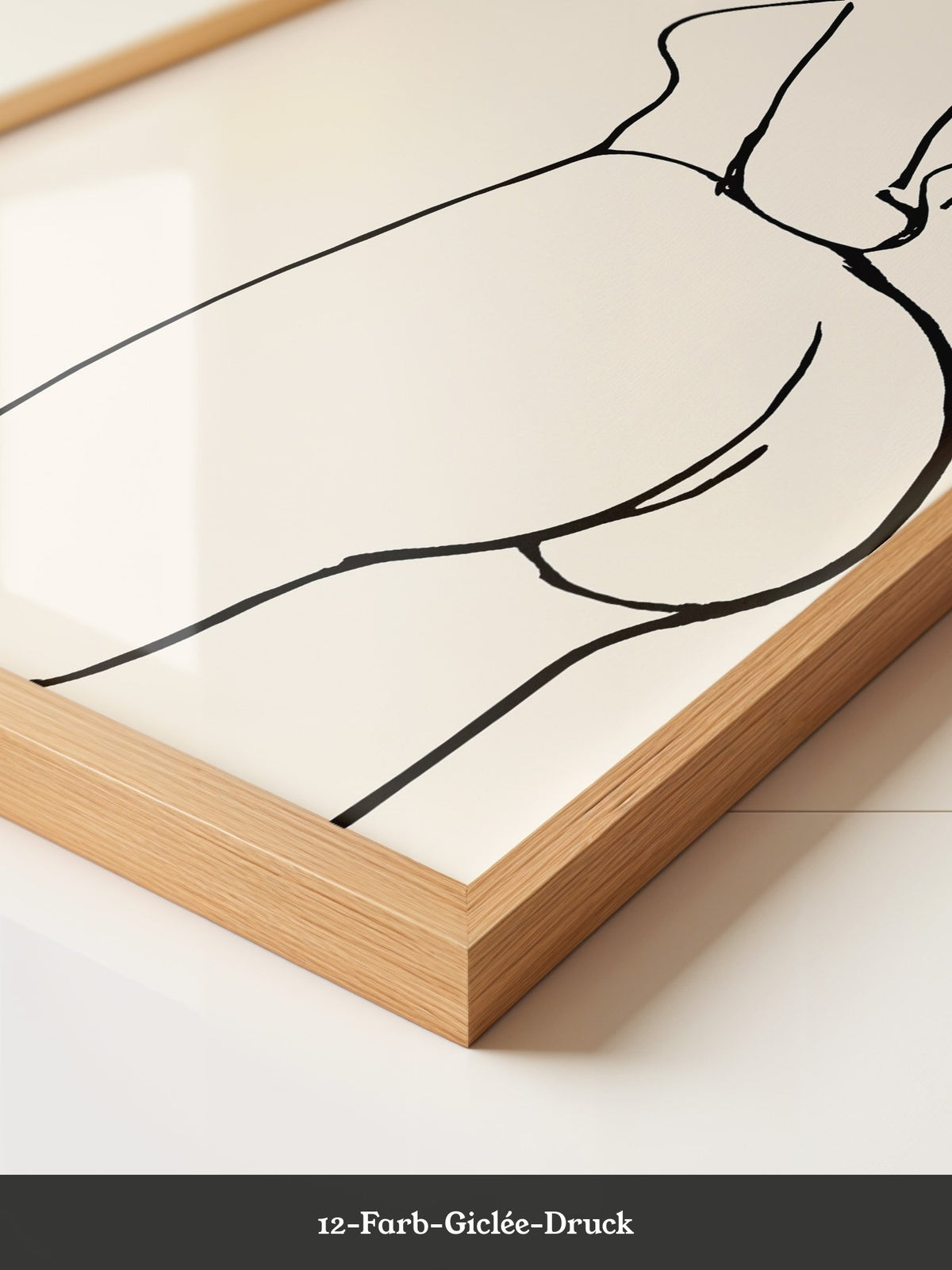 Minimalistische Aktstudie Linienstil