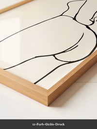 Minimalistische Aktstudie Linienstil