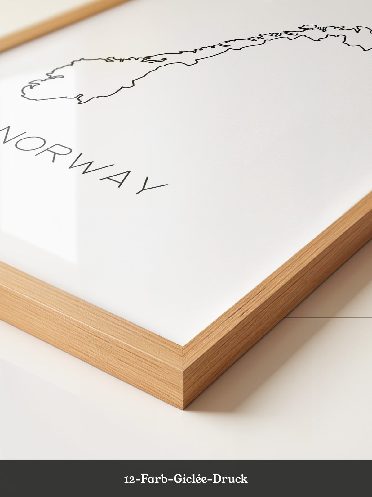 Norwegen Kontur minimalistisch
