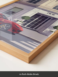 Roter Sportwagen Luxus Illustration