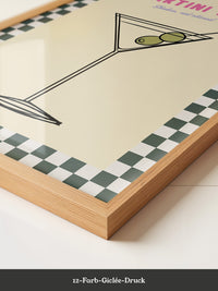 Martiniglas Oliven Retro Design