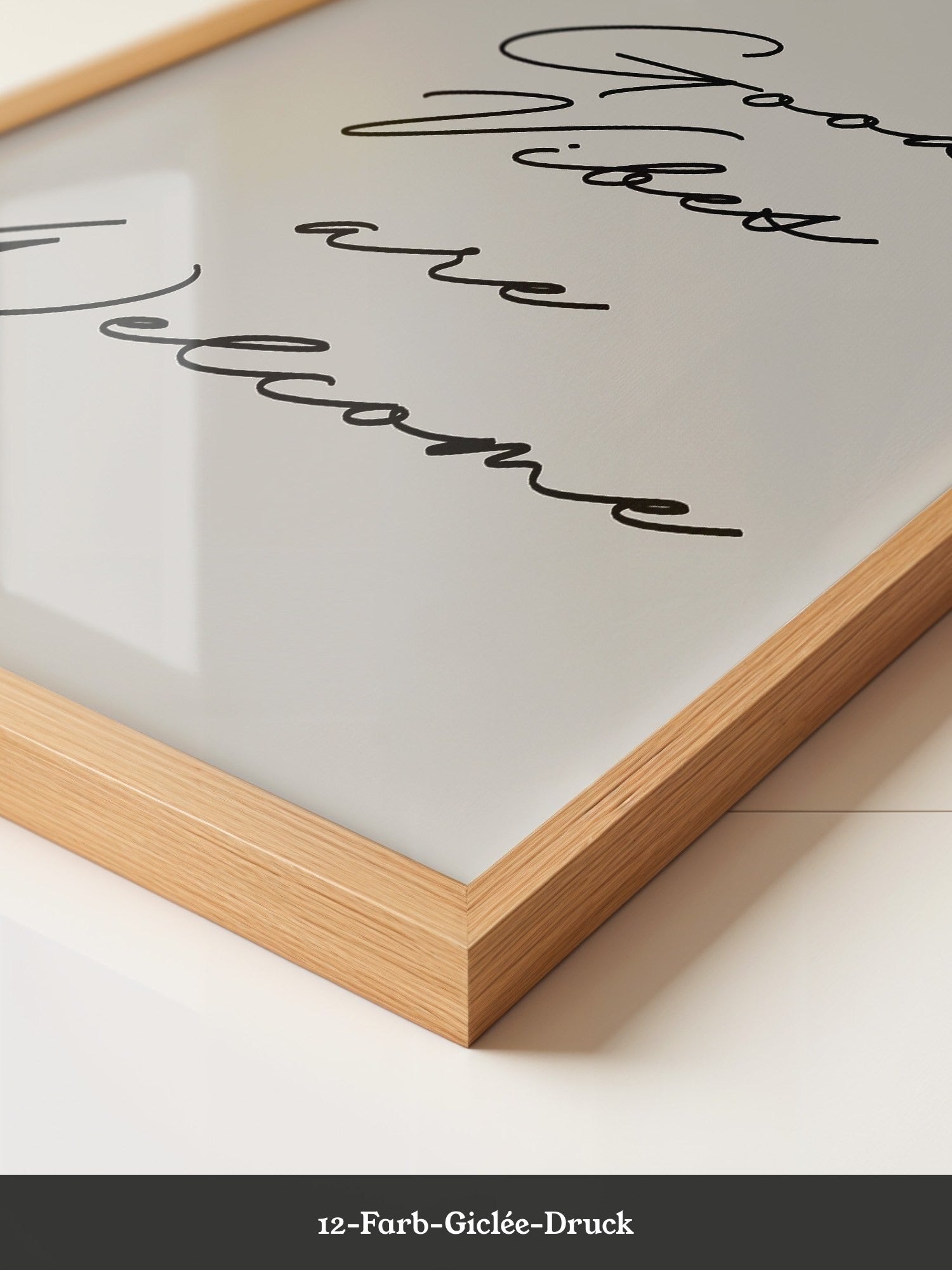 Schriftzug Good Vibes modern