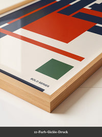 Geometrische Formen Rot Blau