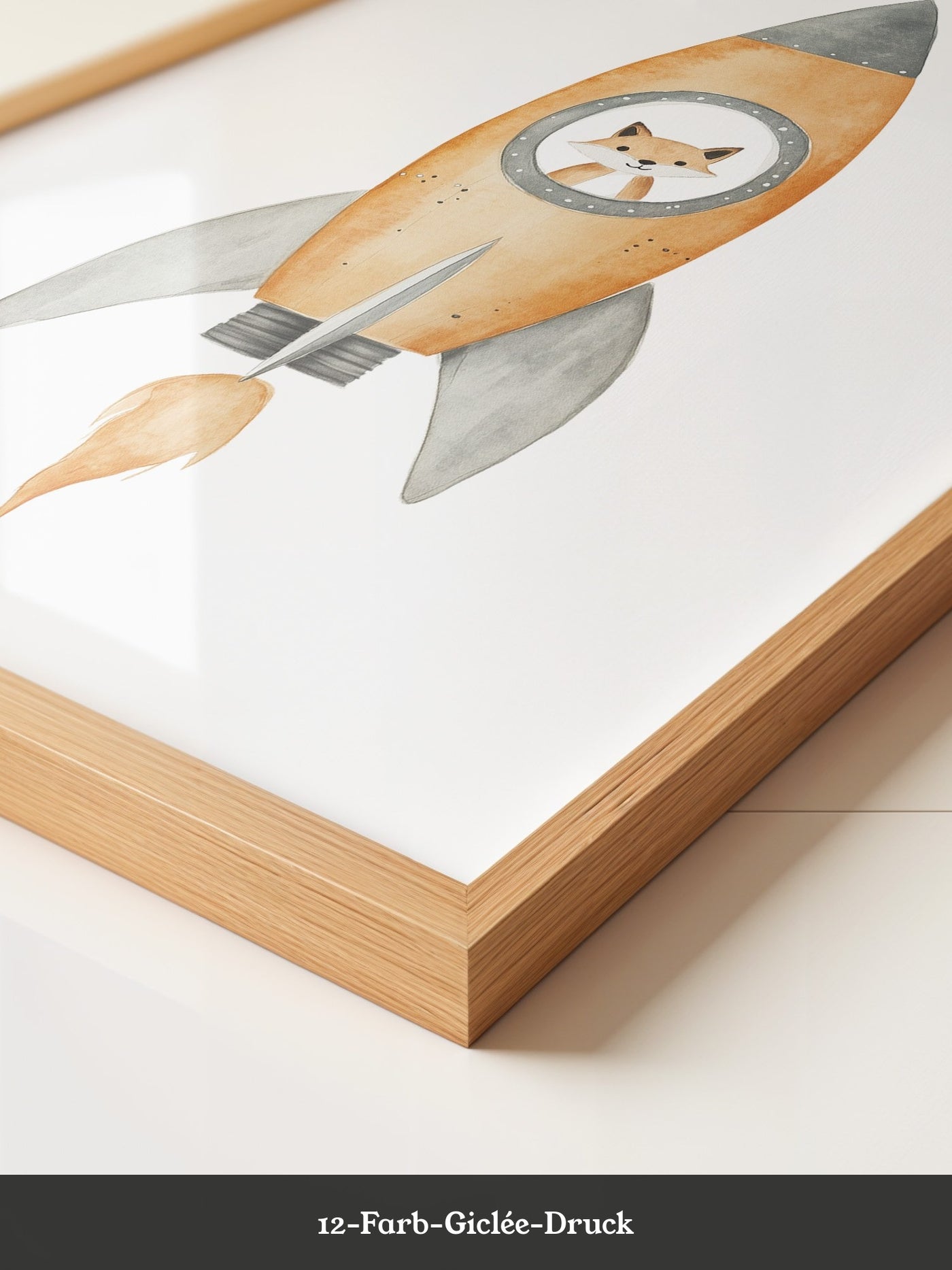 Fuchs Rakete Aquarell